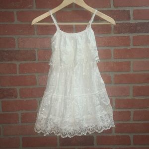 NWT Justice Size 6 white dress